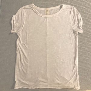 So cozy, white Free People t-shirt!